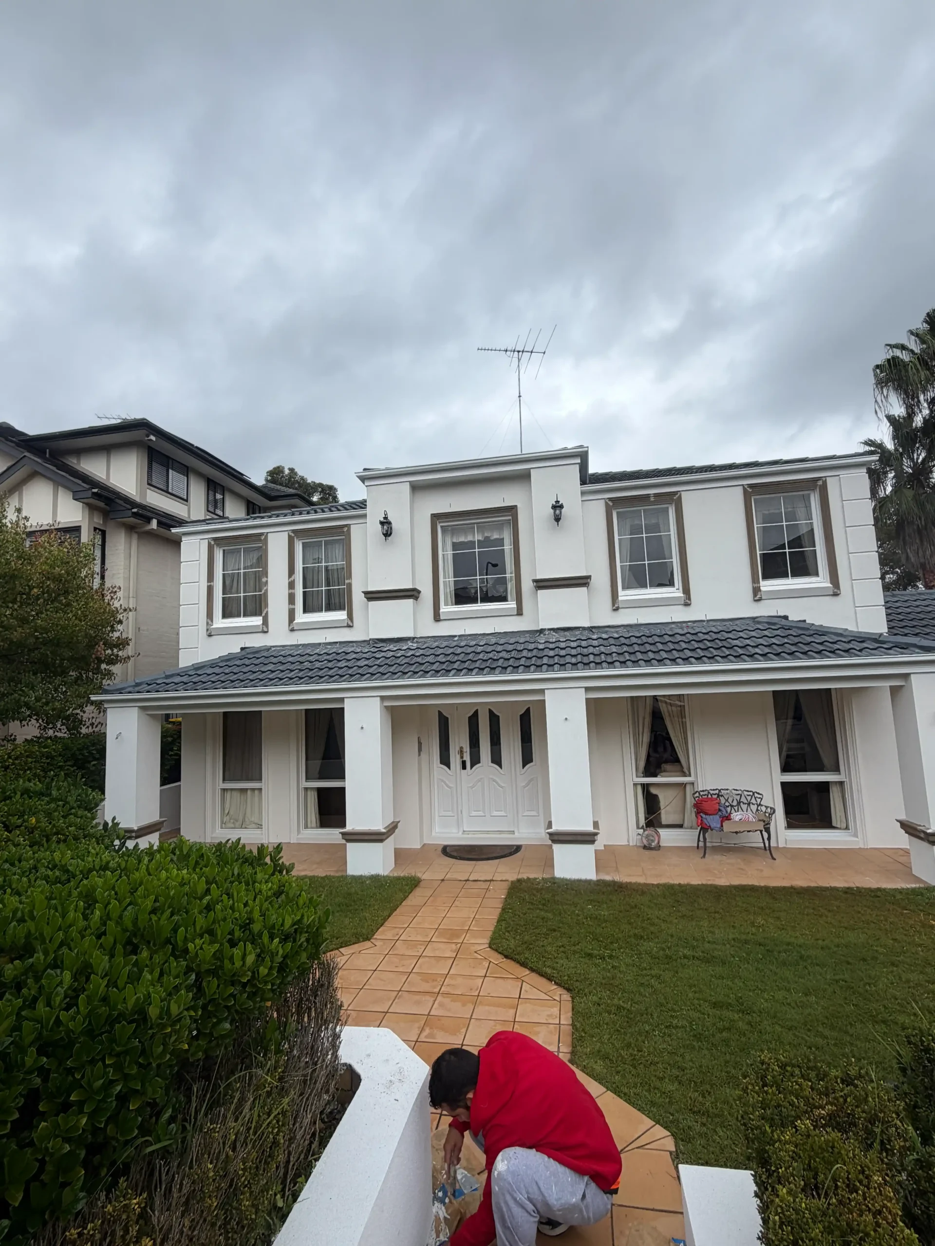 Rendering projects Sydney residential exterior acrylic rendering work