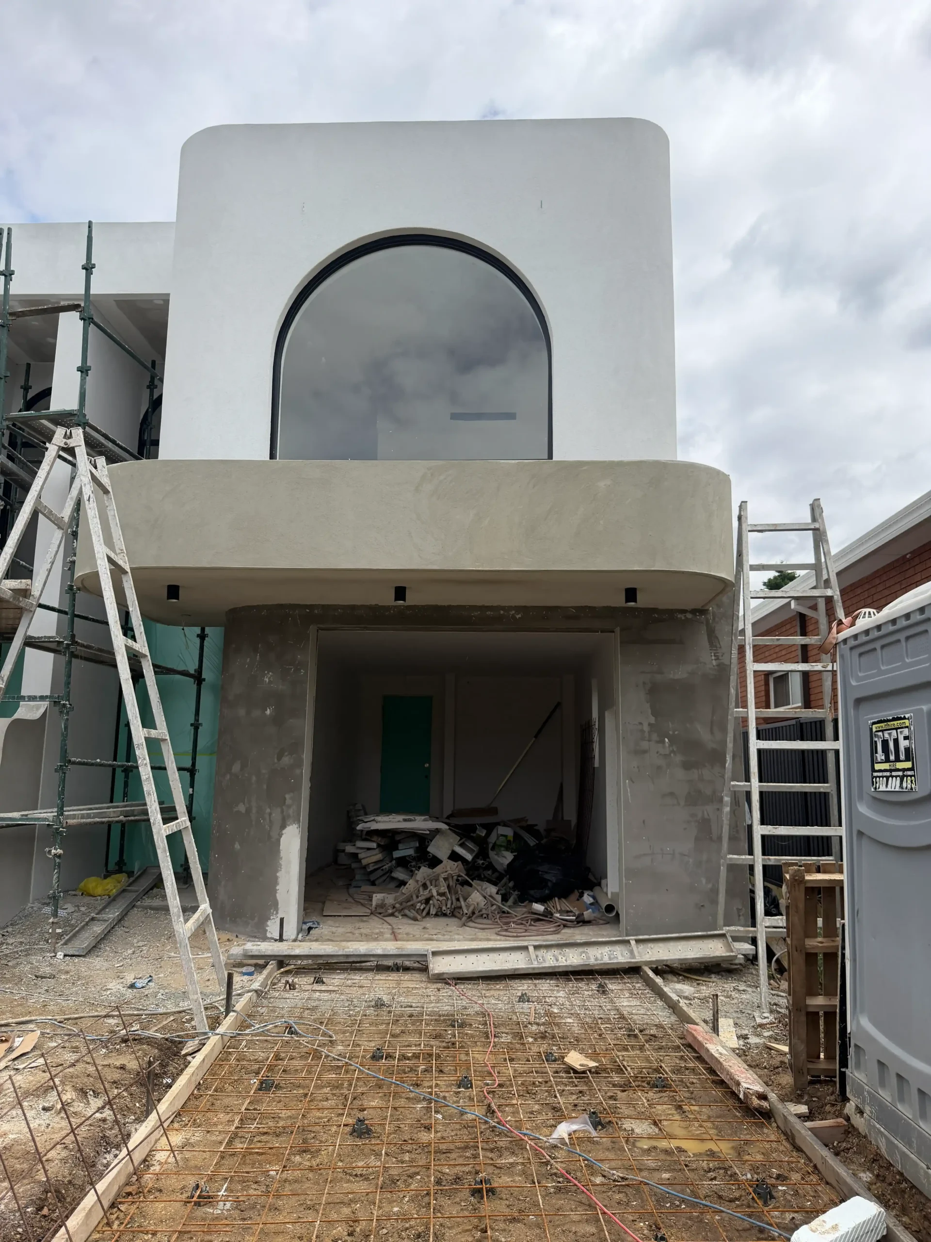 Residential rendering Sydney arched entrance exterior project