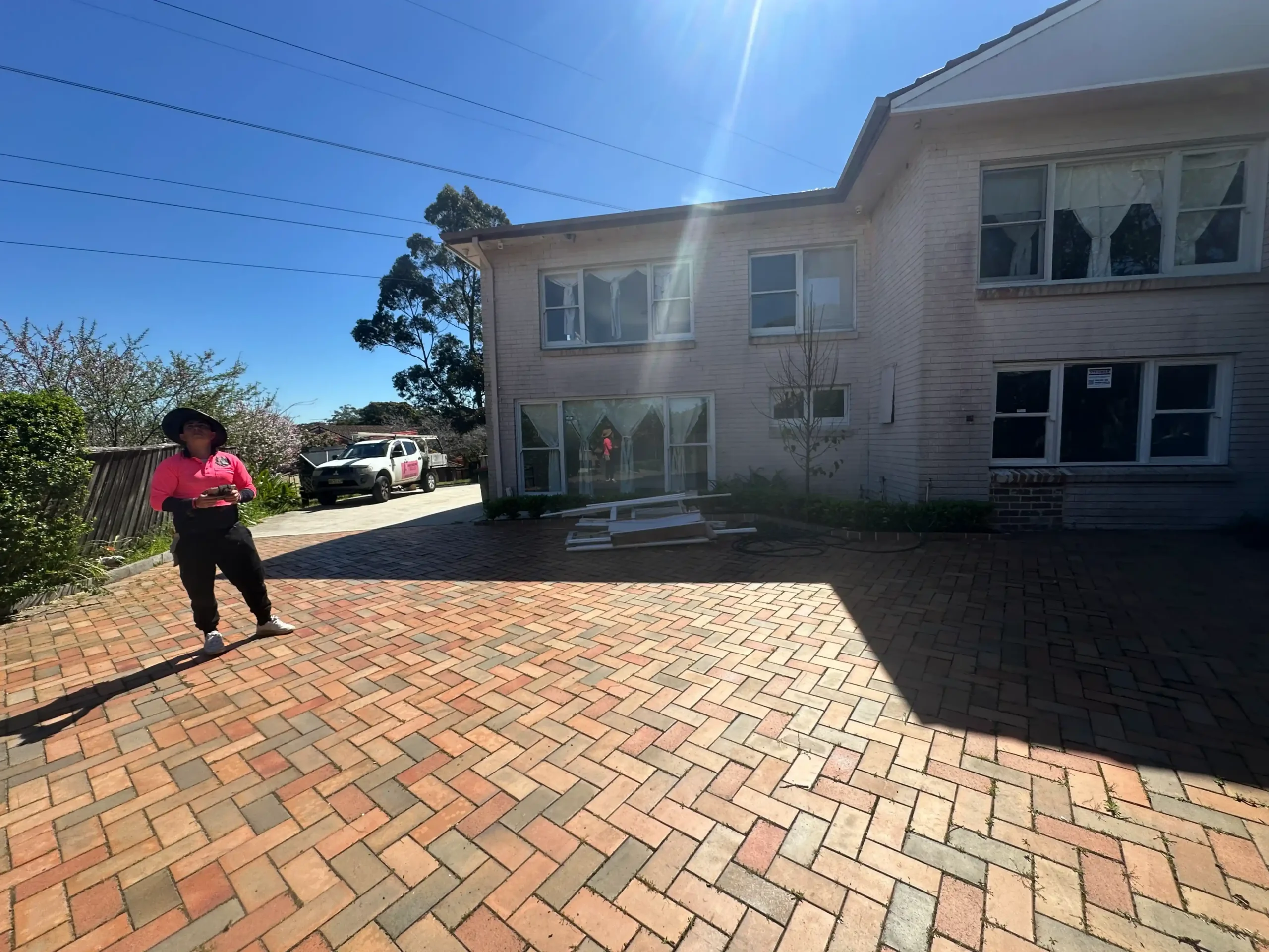 House rendering Sydney driveway view completed residential exterior