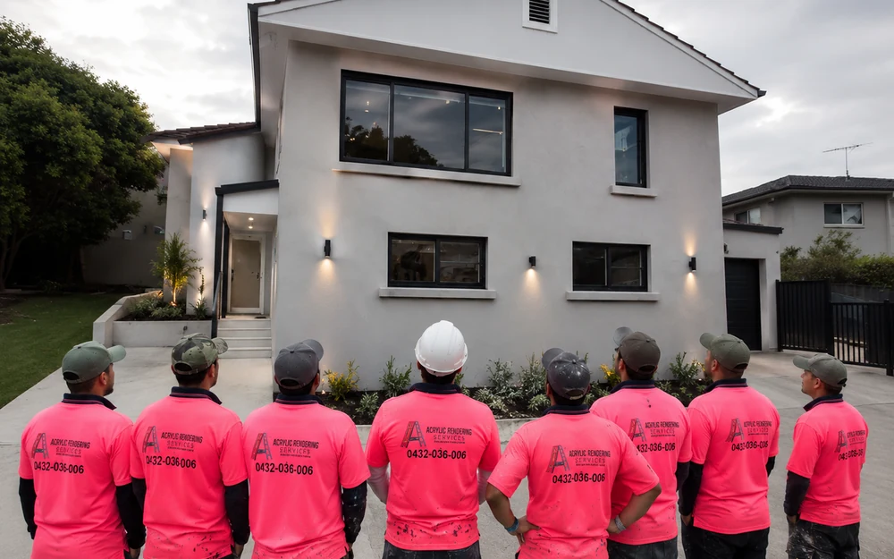 Acrylic Rendering Services Sydney team